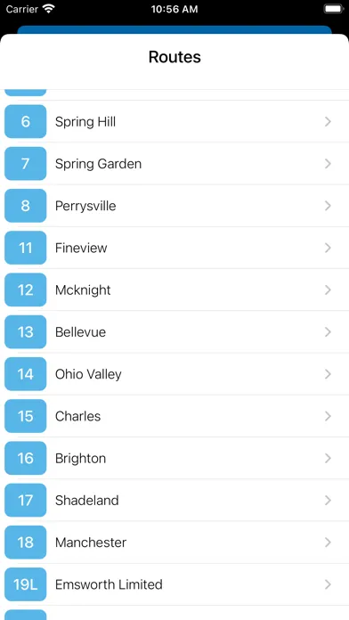 Pittsburgh Bus Tracker 스크린샷