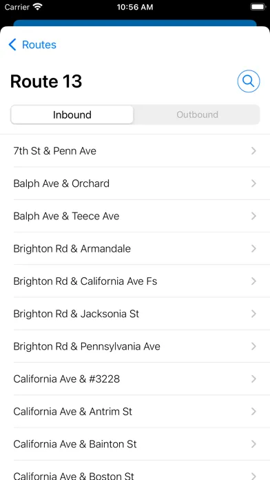 Pittsburgh Bus Tracker 스크린샷