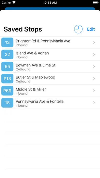 Pittsburgh Bus Tracker 스크린샷