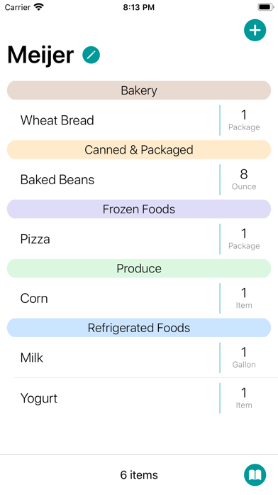 GroceryList.应用截图