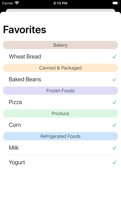 GroceryList.应用截图