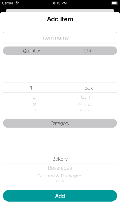 GroceryList.应用截图