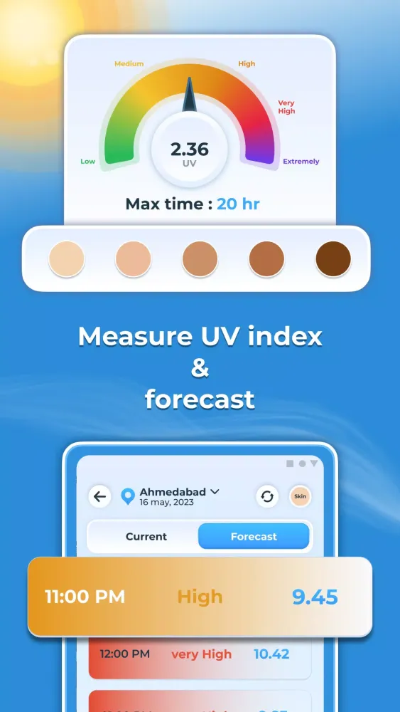 Captures d'écran de Digital Anemometer & UV Index