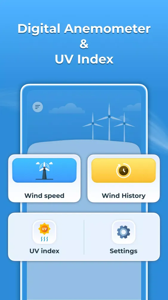 Captures d'écran de Digital Anemometer & UV Index