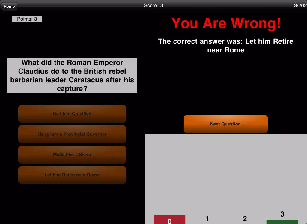 Tangkapan skrin Classical World: History Challenge iPad 