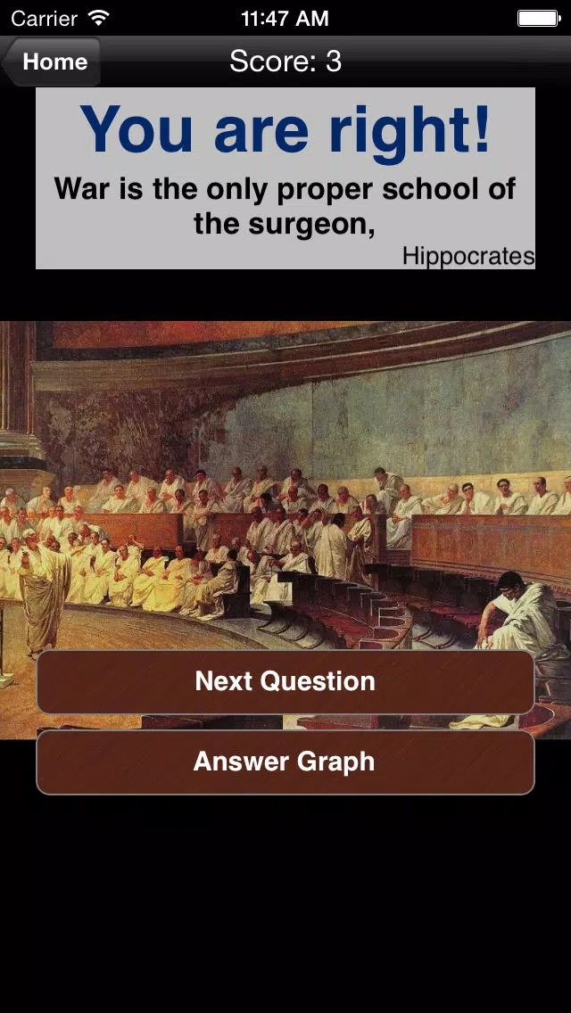 Tangkapan skrin Classical World: History Challenge