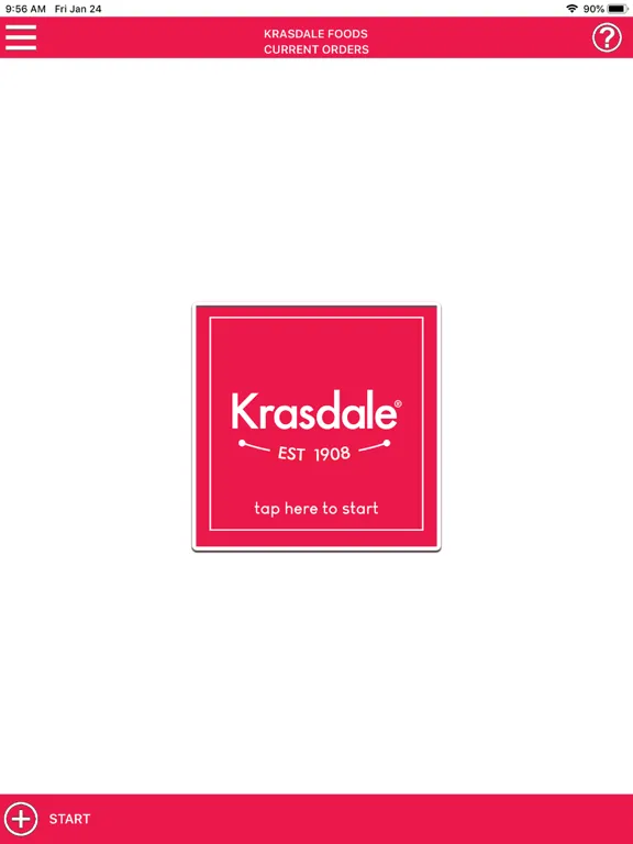 Tangkapan skrin Krasdale Ordering iPad 