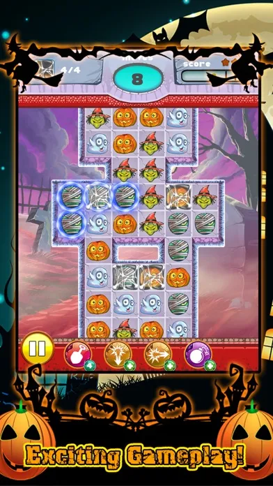 Halloween Match 3 Spooky Holiday Game FREE Screenshots