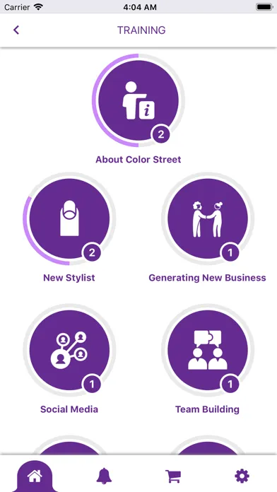 Zrzuty ekranu Color Street Stylist App