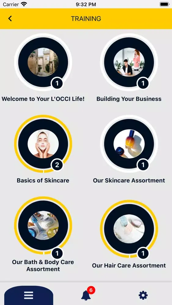 Zrzuty ekranu L’Occi Learn