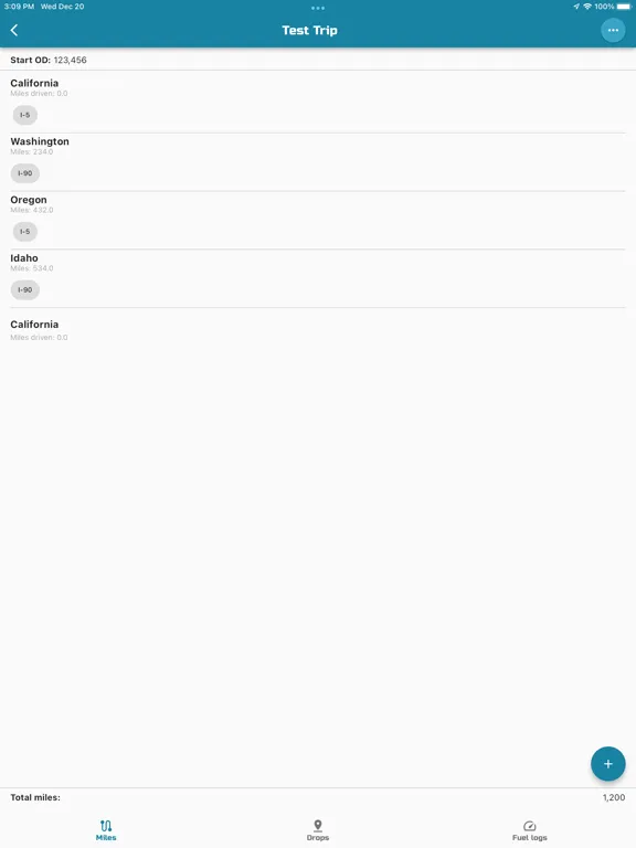 IFTA Track iPad  スクリーンショット
