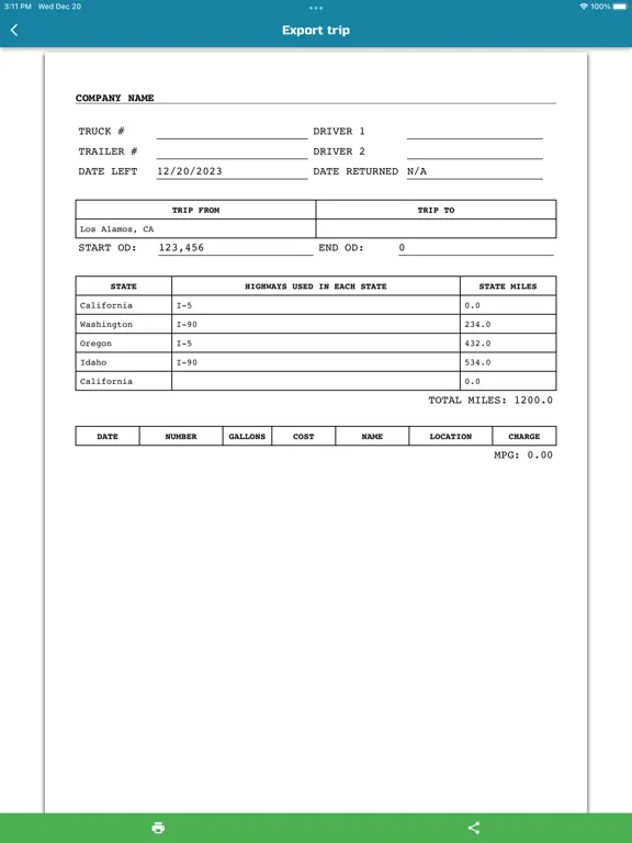 IFTA Track iPad  スクリーンショット