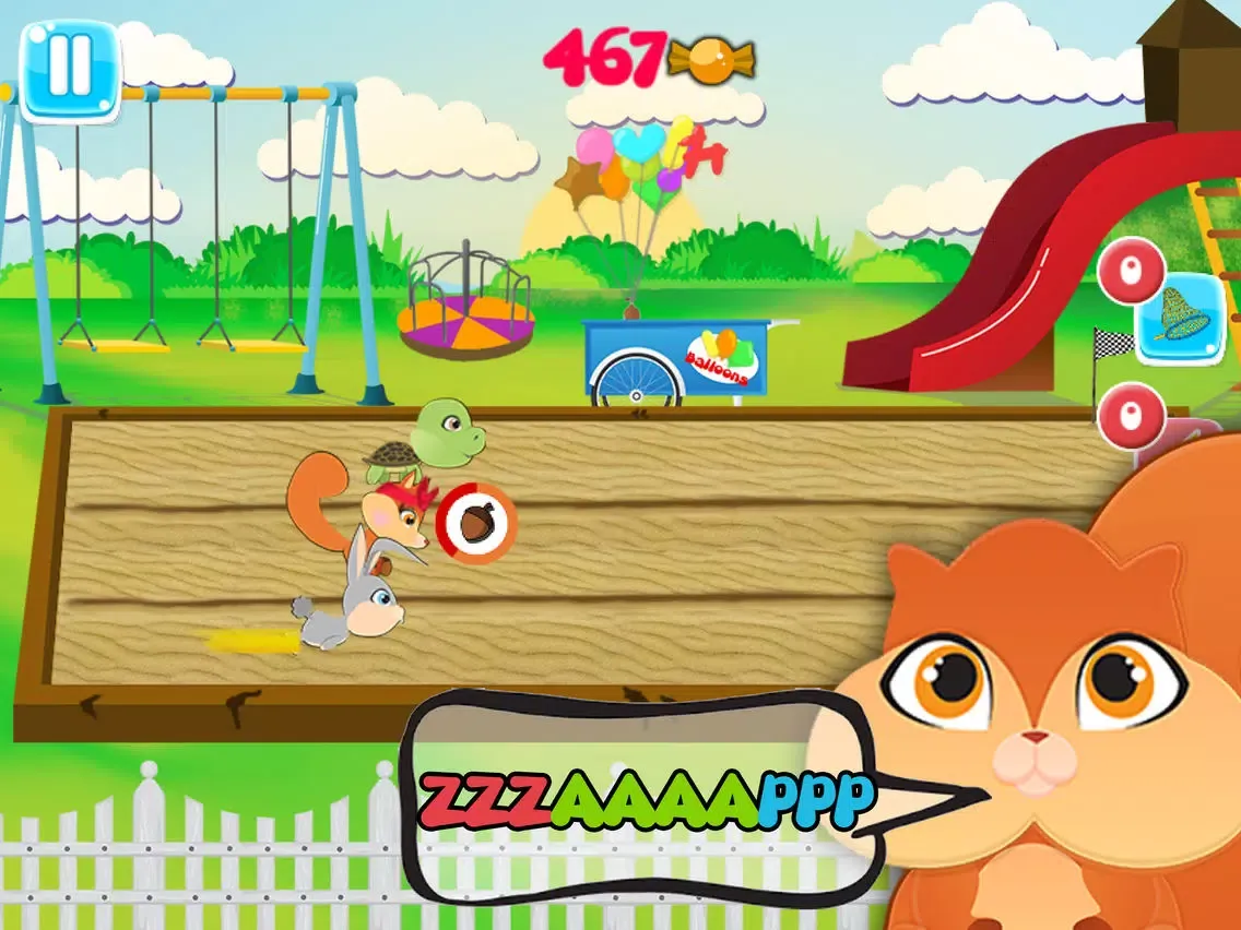 Ảnh chụp màn hình của My Pet Rush: Cute Cartoon Baby Animals Sprint Race iPad 