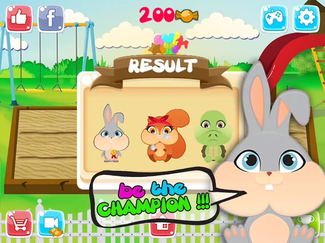 Ảnh chụp màn hình của My Pet Rush: Cute Cartoon Baby Animals Sprint Race iPad 