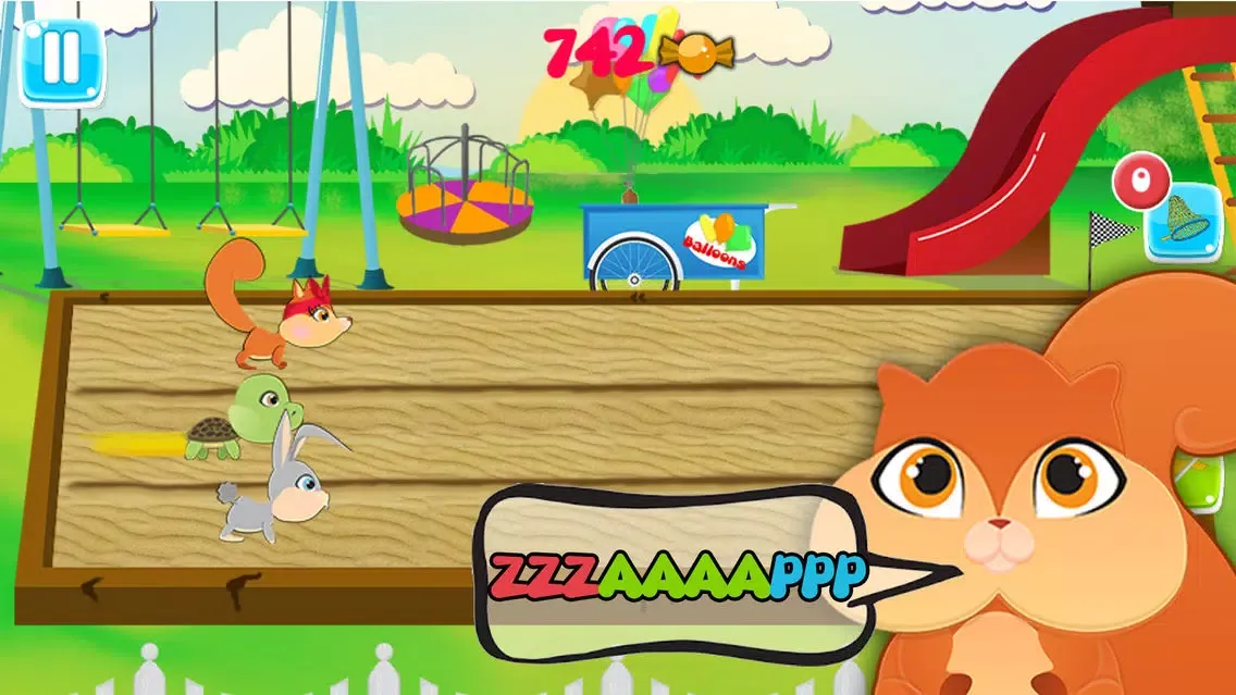 Ảnh chụp màn hình của My Pet Rush: Cute Cartoon Baby Animals Sprint Race