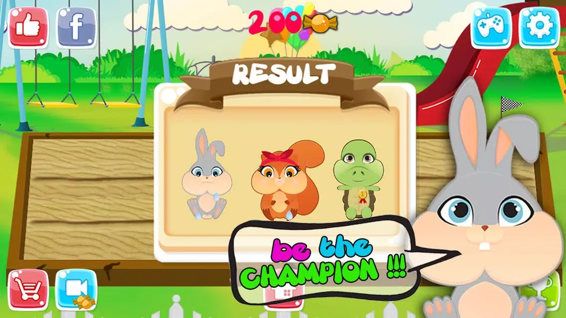 Ảnh chụp màn hình của My Pet Rush: Cute Cartoon Baby Animals Sprint Race