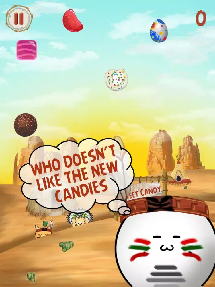 Sweet Candy Rain: Fight Angry Animals In Wild West iPad  Ekran Görüntüleri