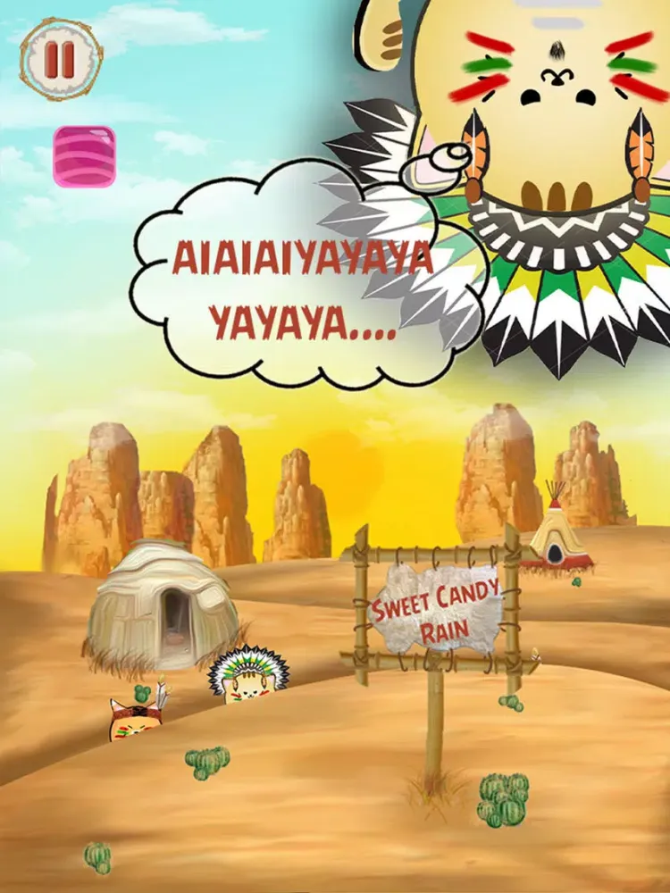 Sweet Candy Rain: Fight Angry Animals In Wild West iPad  Ekran Görüntüleri