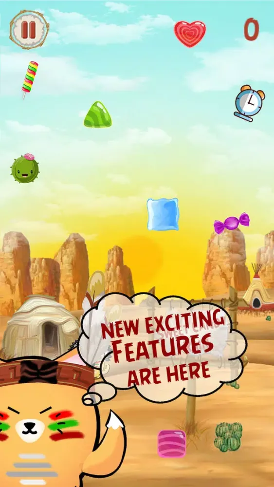 Sweet Candy Rain: Fight Angry Animals In Wild West Ekran Görüntüleri