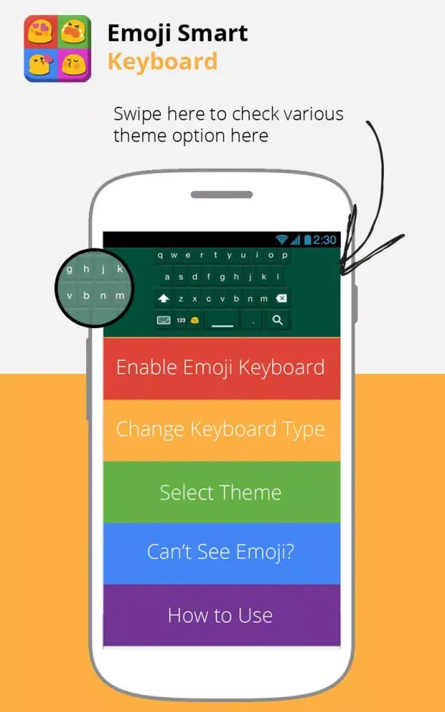Tangkapan skrin Emoji Smart Keyboard