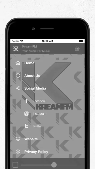 Скриншоты Kream FM