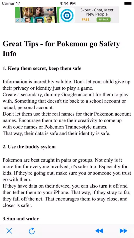 Capturas de tela do Great Tips - for Pokemon go