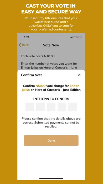 VotenApp Screenshots