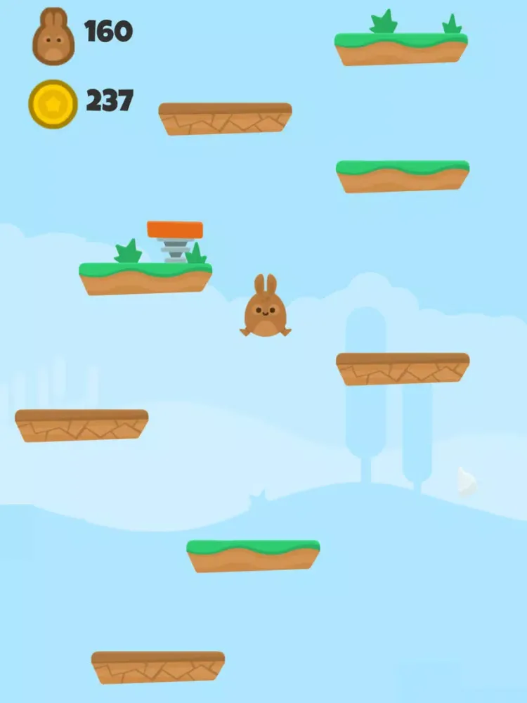 Ảnh chụp màn hình của Doodle Rabbit Jump iPad 