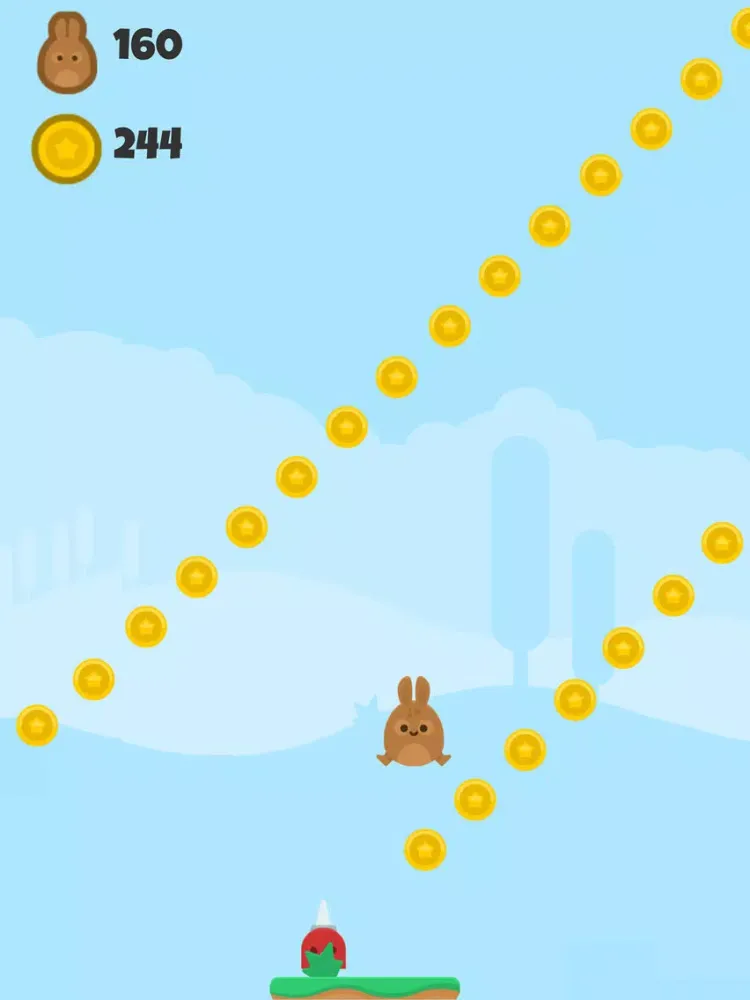 Ảnh chụp màn hình của Doodle Rabbit Jump iPad 