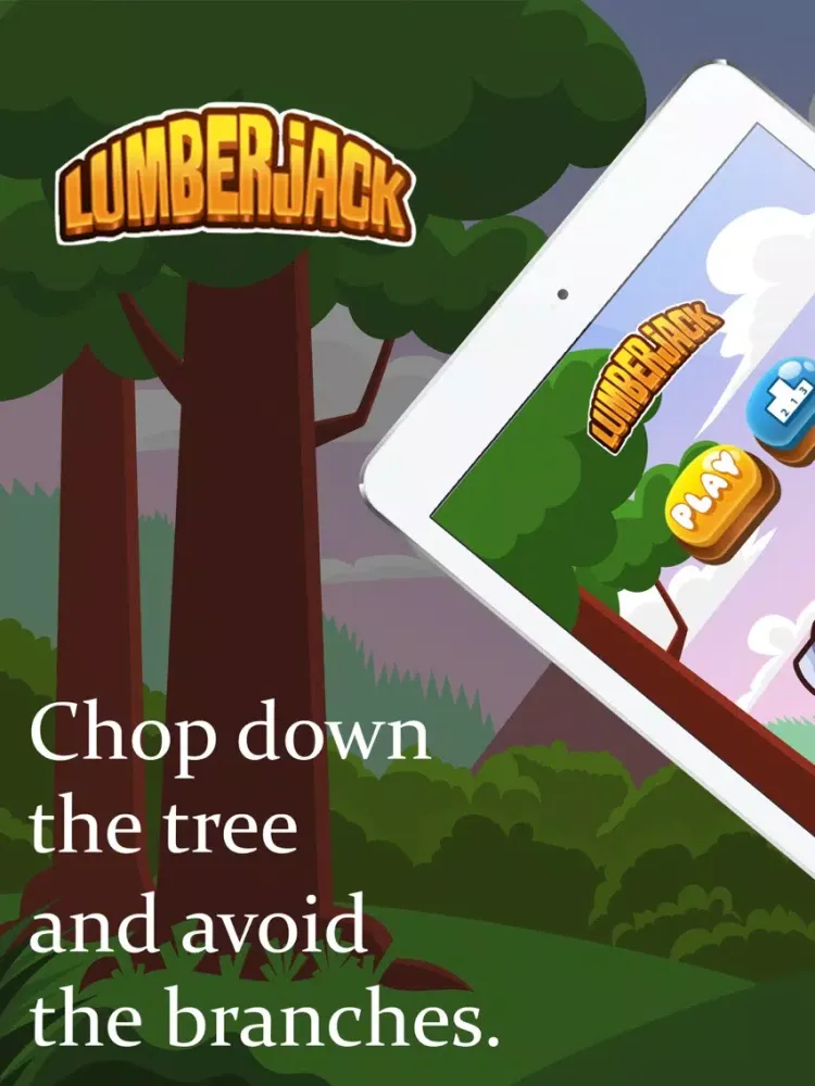 Lumberjack Tree Chop - Premium iPad  스크린샷