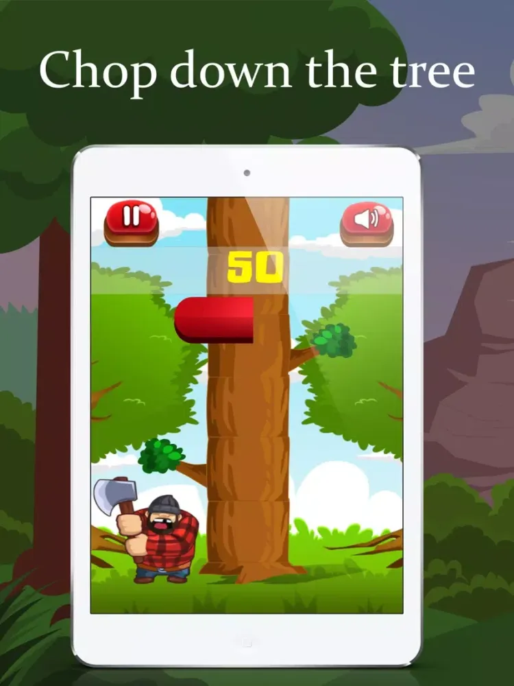 Lumberjack Tree Chop - Premium iPad  스크린샷