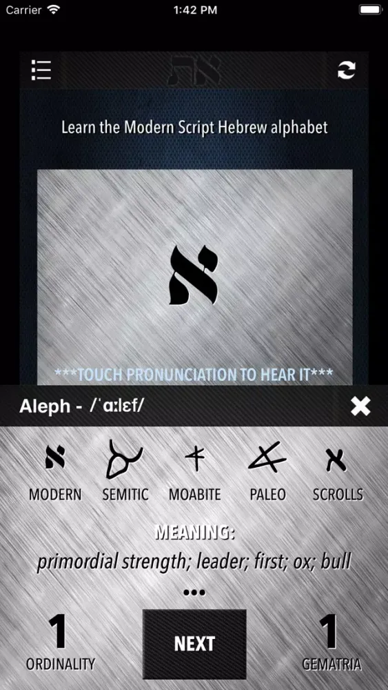 Screenshot di Learn Hebrew - Alphabet