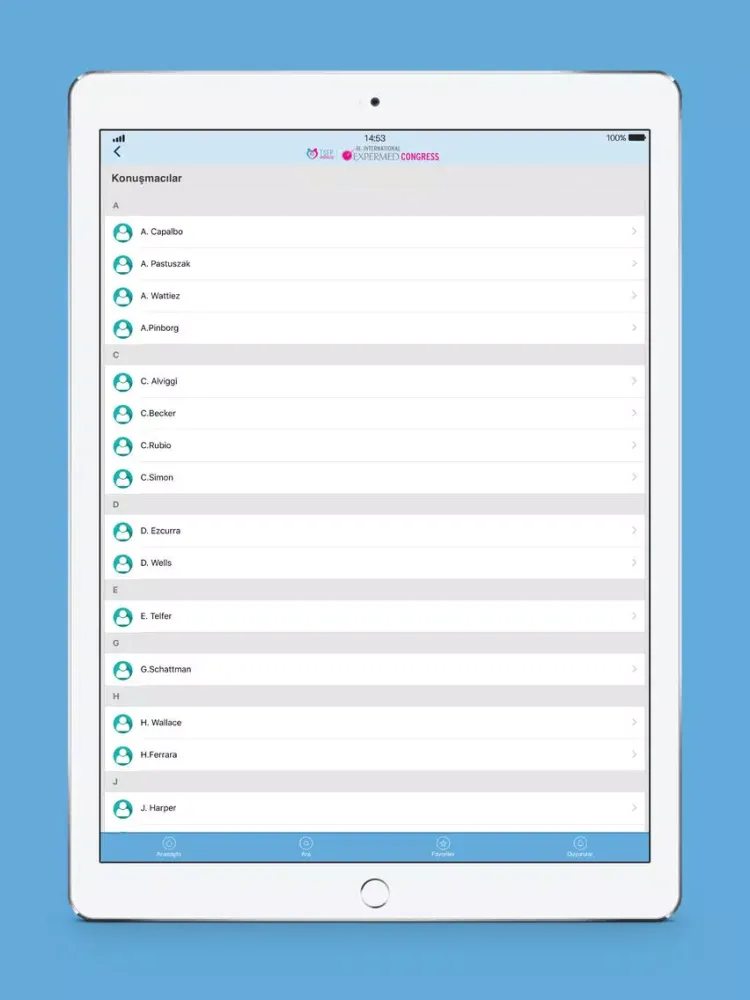 Expermed 2019 iPad  スクリーンショット