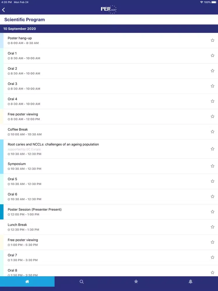 Capturas de pantalla de PER-IADR2020 iPad 