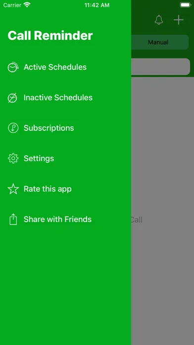 Call Scheduler and Reminder Screenshots