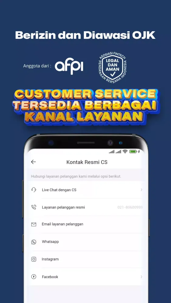 Tangkapan skrin Kredito—Pinjaman Uang Online