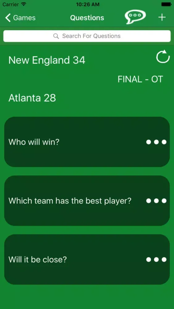ภาพหน้าจอของ Game Vote