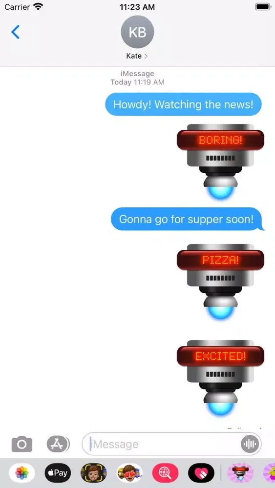 Animated Robot Text Stickers應用截圖