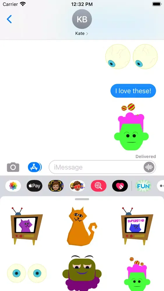 Capturas de pantalla de Fun Sticker Pack