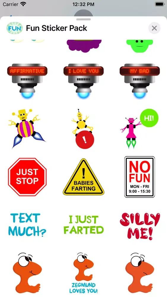 Capturas de pantalla de Fun Sticker Pack