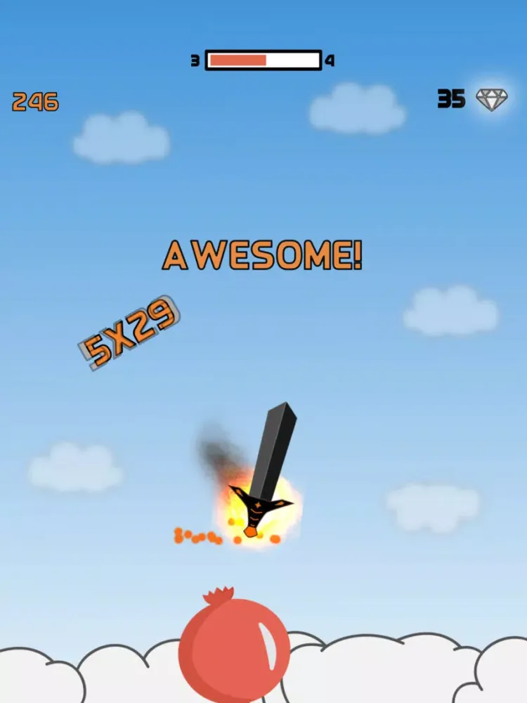 Ảnh chụp màn hình của Fruit Balloons iPad 