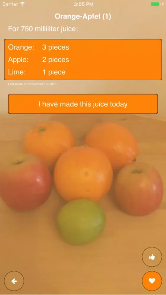ภาพหน้าจอของ Delicious Recipes for Juicing