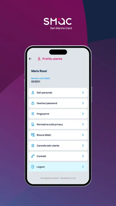 ภาพหน้าจอของ SMaC Card