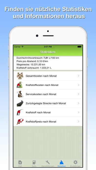 Kraftstoffverbrauch سکرین شاٹس