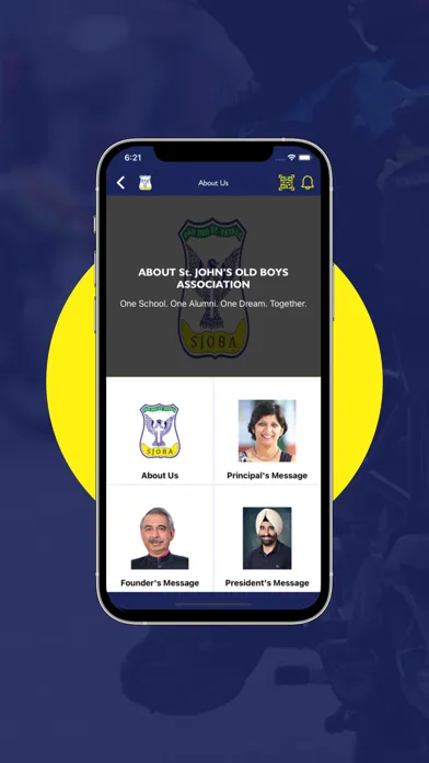 Tangkapan skrin Sjoba-One School. One Alumni.