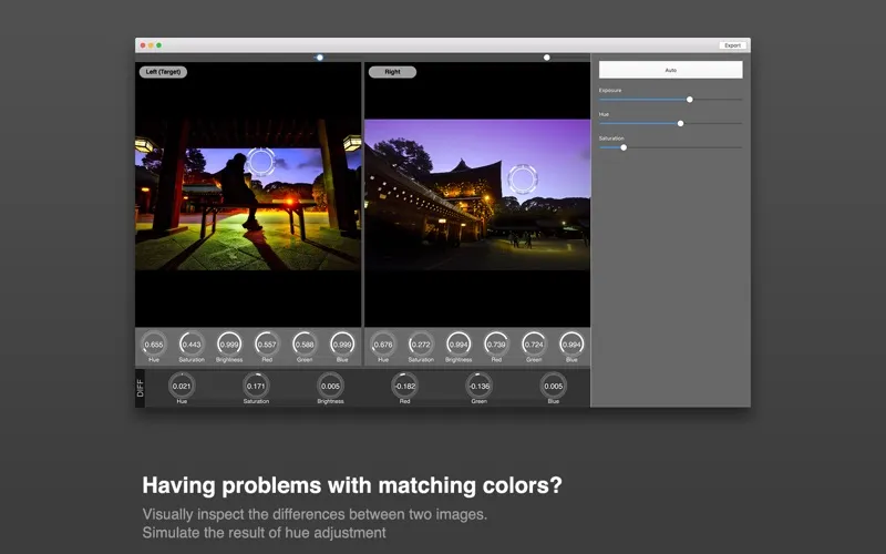 تصاویر Sabacan - Image color tone inspector / comparator