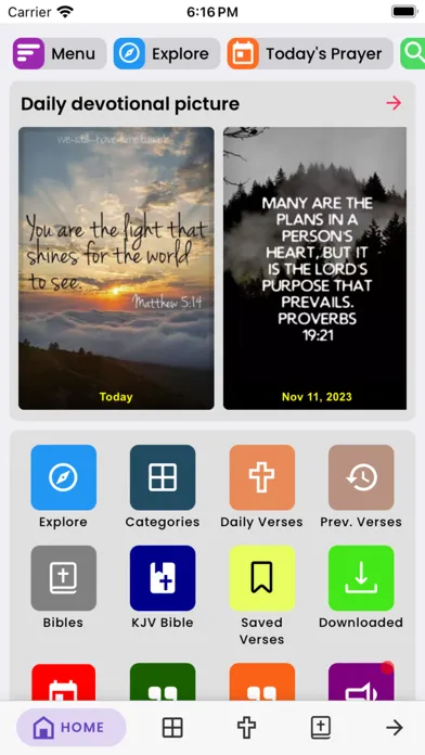 Capturas de tela do Holy Bible Verse Quotes Images
