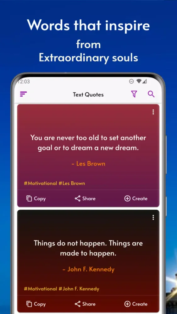 Motivation - 365 Daily Quotes應用截圖