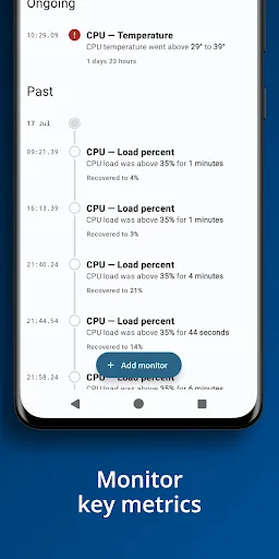 Monitee - Home server monitor سکرین شاٹس