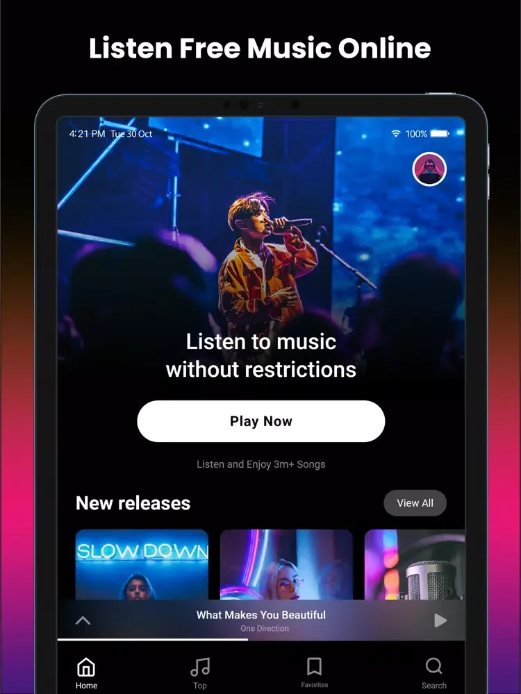 Music Streaming for Youtube iPad  Screenshots